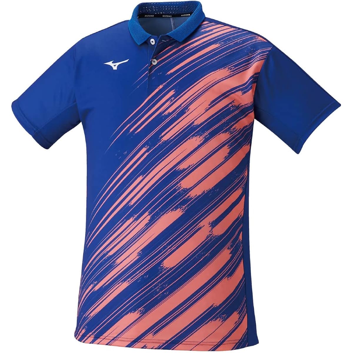 [Mizuno] Tennis Wear Game Shirt Sweat Absorbent Quick Drying Dynamotion Fit 62JA2003