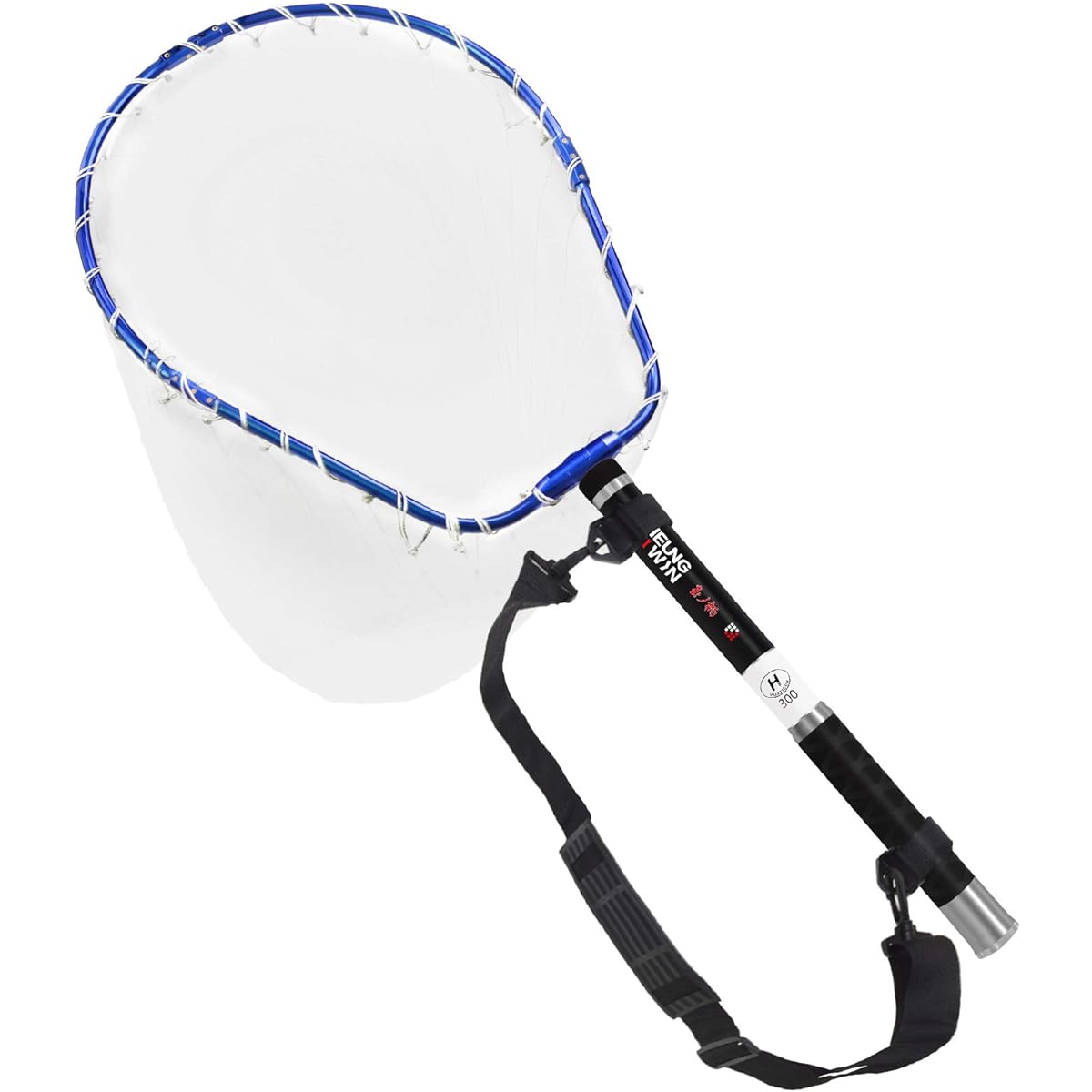 CHEUNG WIN Ball Net Aluminum Oval Folding Ball Frame Nylon Net Landing Net Tamo Net Large Tamo Net 300