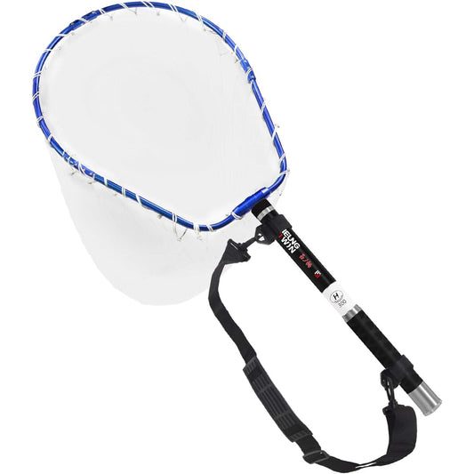 CHEUNG WIN Ball Net Aluminum Oval Folding Ball Frame Nylon Net Landing Net Tamo Net Large Tamo Net 300