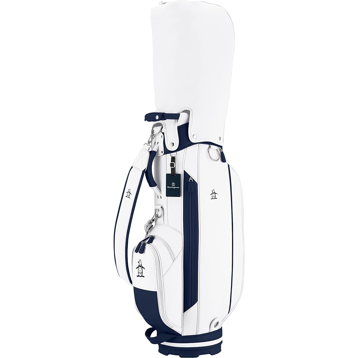 Munsingwear Caddy Bag [Distribution Limited Special Order] Golf 3.2kg 9 Type 6 Split 47 Inch Compatible Simple Men's WH00 (White)
