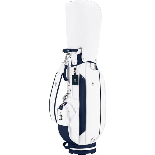 Munsingwear Caddy Bag [Distribution Limited Special Order] Golf 3.2kg 9 Type 6 Split 47 Inch Compatible Simple Men's WH00 (White)