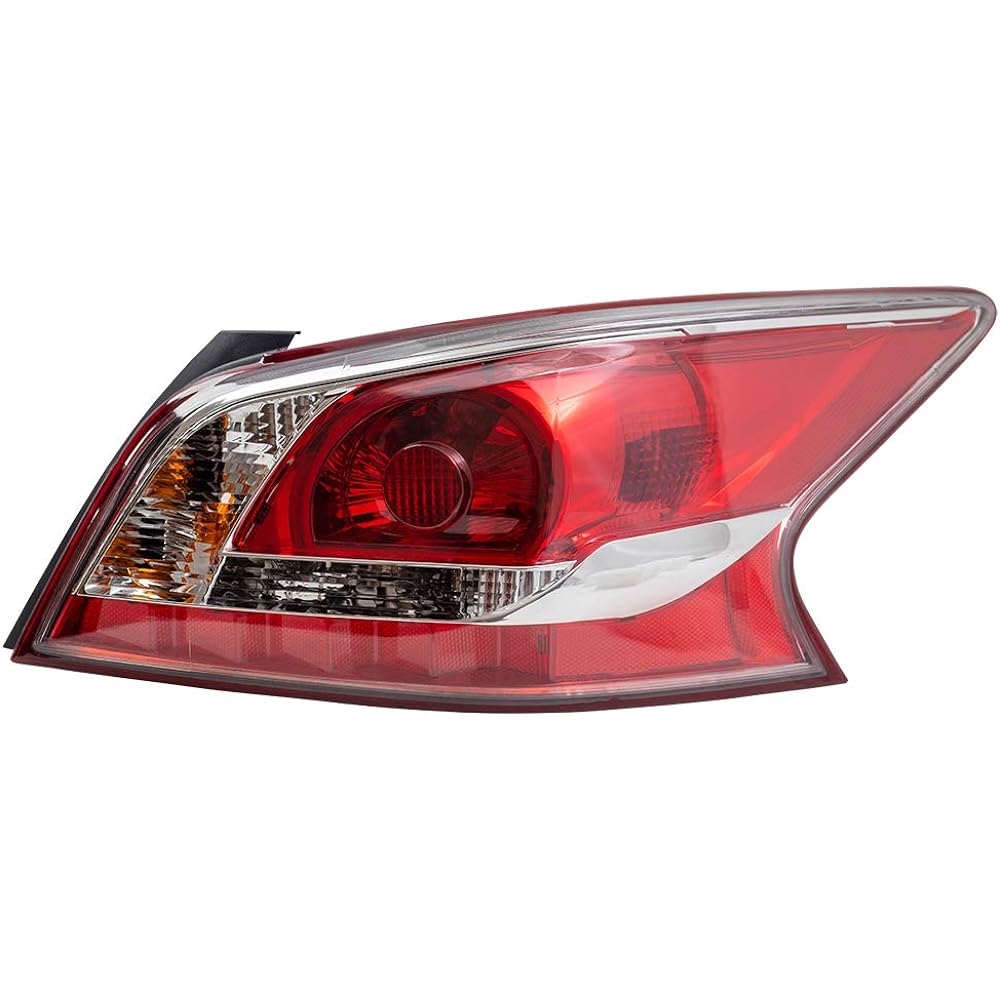 BROCK replacement Passenger Tail Light Tail Lens Lens Red Edge Trim with 2013-2015 Ultimate Massedan 26550-3TA0B