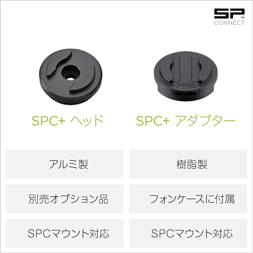 SP Connect Daytona Motorcycle Smartphone Holder Mount Head Optional Item SP Head SPC+ Black 35219