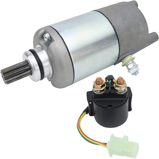 Soarider Starter & Solenoid Relay Yamaha Moto-4 200 85-90 Timberwolf 250 92-00| Tri-Moto 200 225 83-86 Replacement 4XE-81800-00-00 4XE-81890-00 4BD-8180 0 SMU0. 063 410-54016 18754 SM-7255