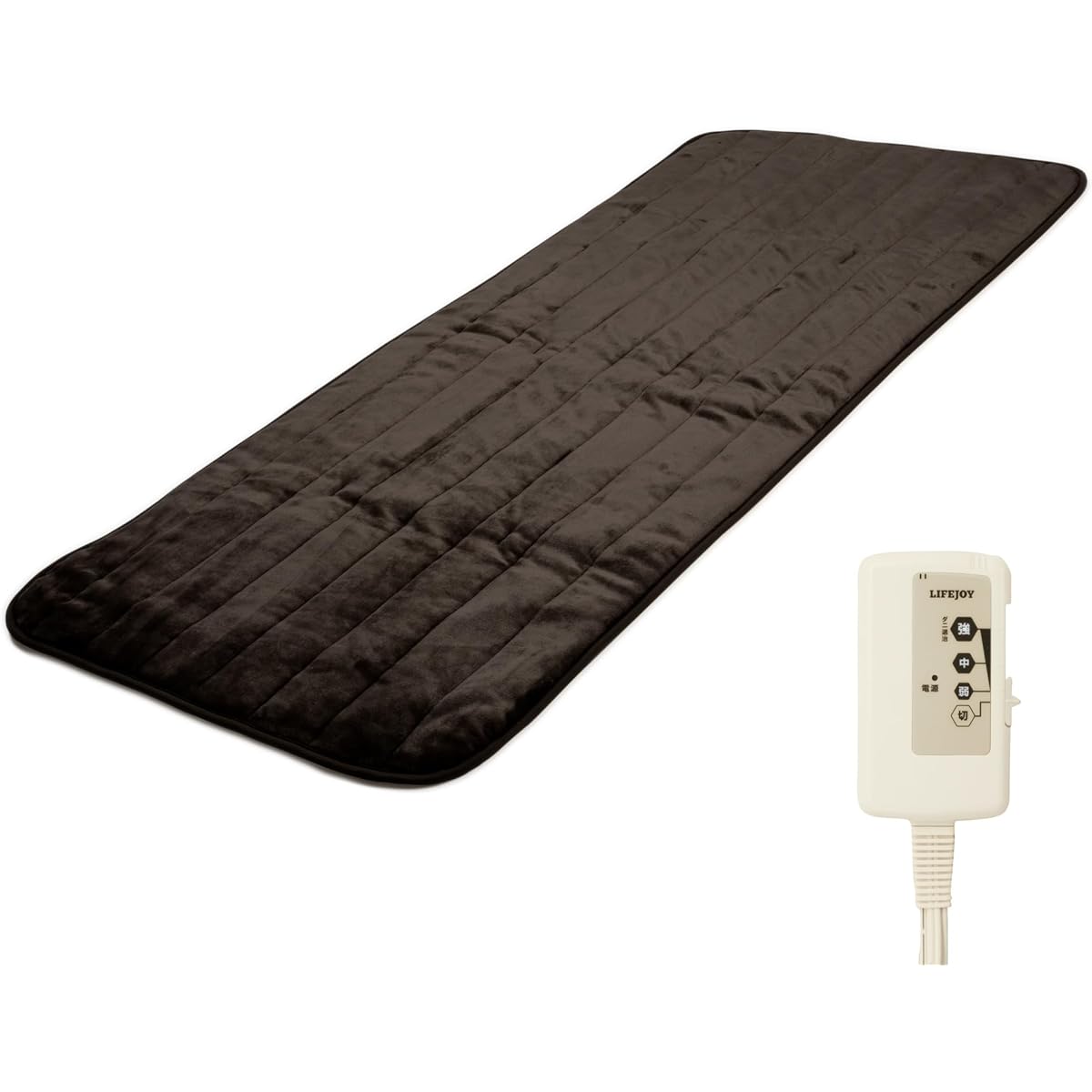 Lifejoy Made in Japan Hot Mat Fluffy Dark Brown 180 x 80cm JPR180BFZ