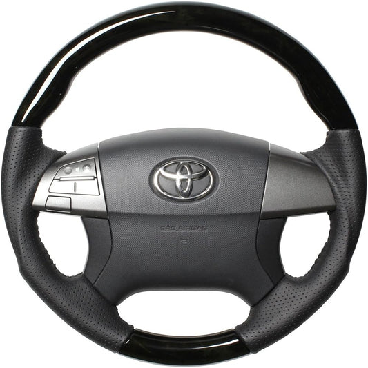 REAL Steering [Estima (50 series: 1-3 types)/including hybrid] Blackwood R50-BKW-BK