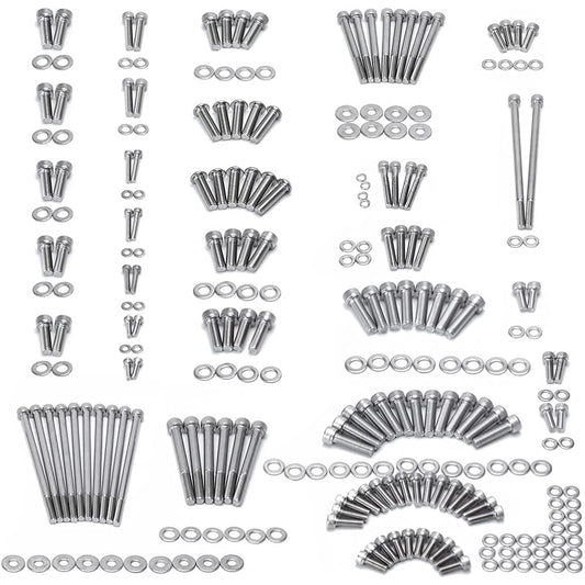 PTNHZ LS LS1 LS6 Stainless Steel Engine Bolt Kit Bolt Gasket Fastener Kit Relaxment for 98-02 Camaro Firebird 04 GTO