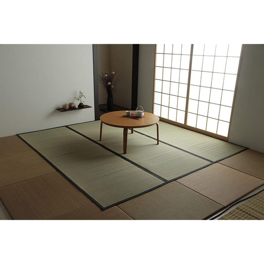 Ikehiko Corporation Igusa Overlay Carpet Domestic Kuromatsu Sanrokuken 4.5 tatami Approximately 273 x 273 cm Double Weave #1101844