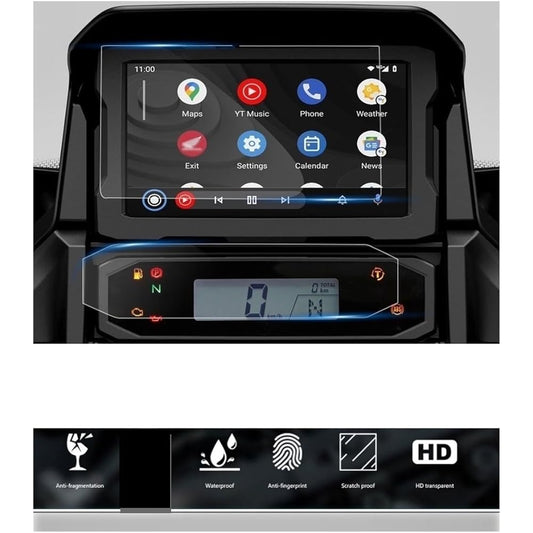 Fits for Honda NT 1100 NT1100 2021 2022 Motorcycle Accessories HD Instrument Film Scratch Cluster Screen Dashboard Protection Instrument Protector (Color: Quantity- 2)