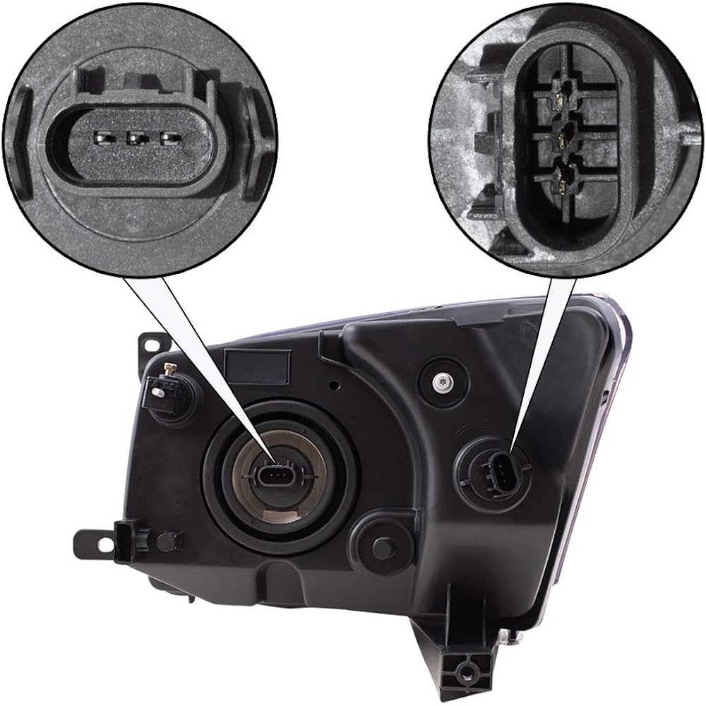 Passenger headlight head lamp replacement product DODGE 5303738AJ Autoandart