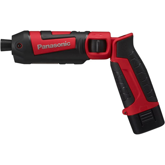 Panasonic Charging Stick Impact Driver 7.2V (1.5Ah battery pack x 2/charger/case included) Torque 25N・m Wide Spot LED EZ7521LA2S-R Red