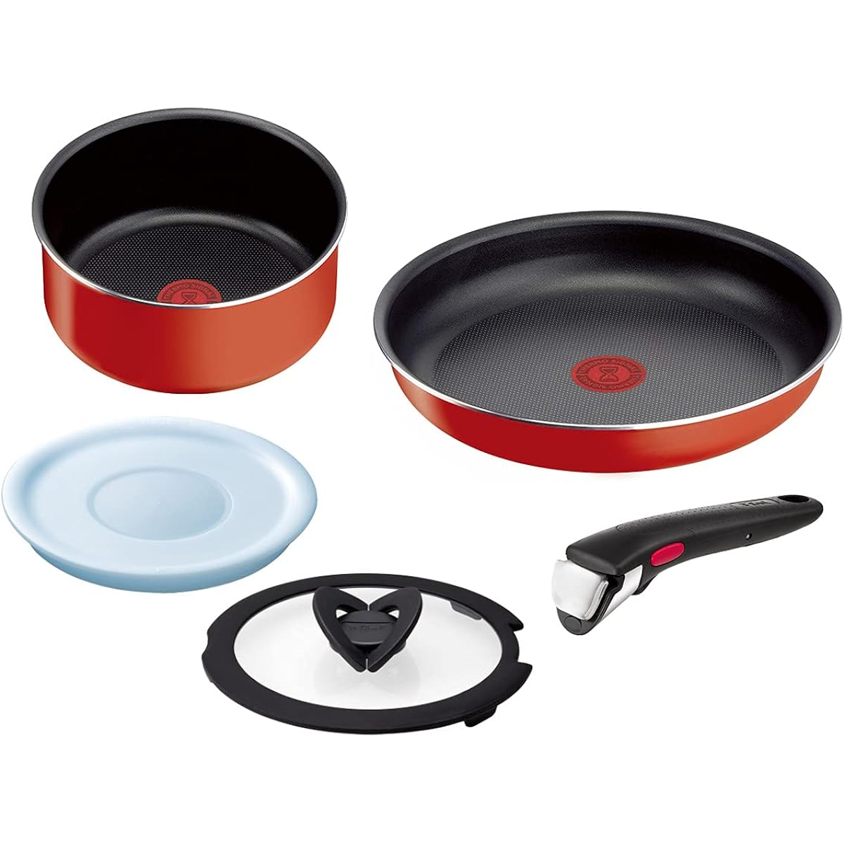T-fal Ingenio Paprika Red Set 5