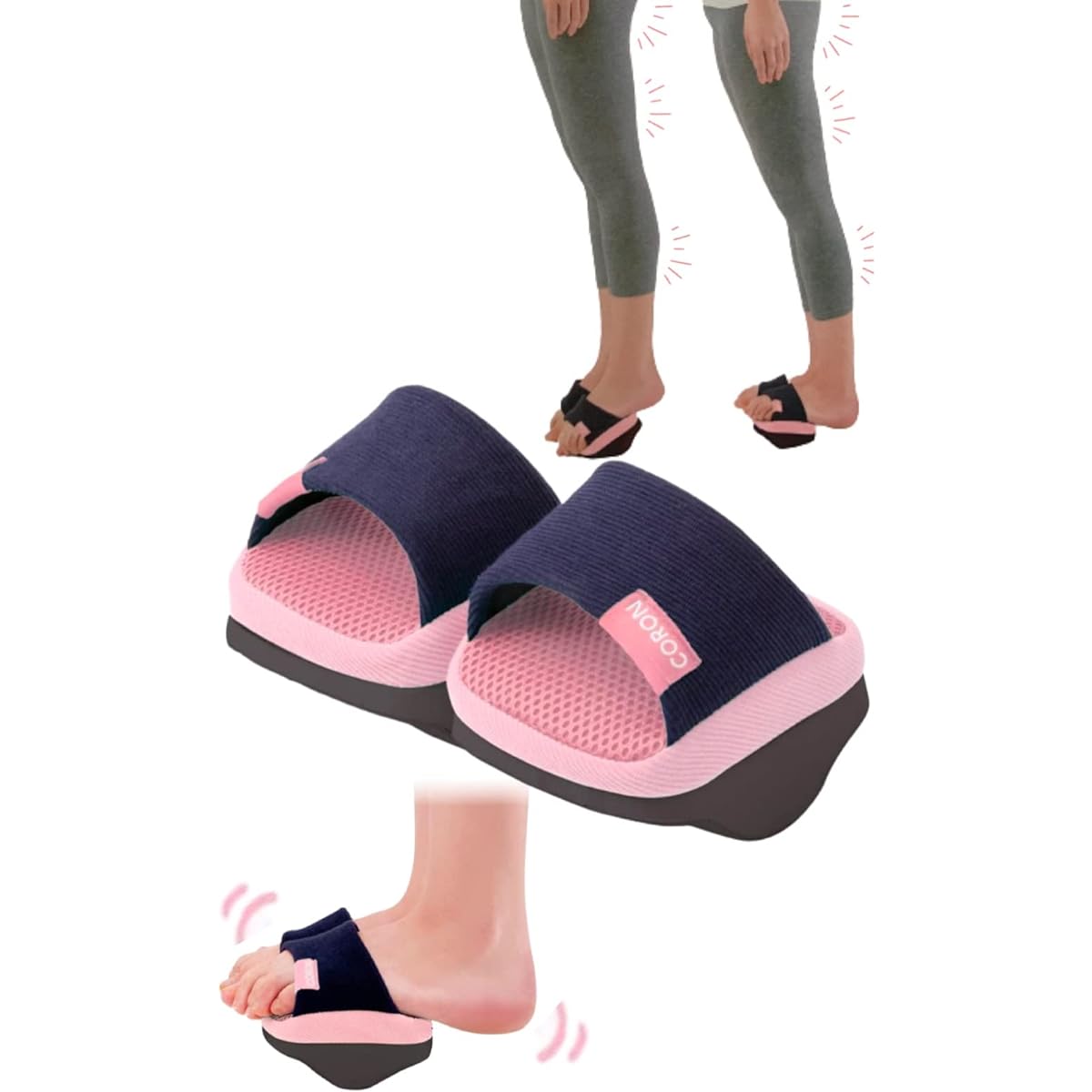 TraEn230 Balance Board, Leg Slimming, Leg Muscle Training Equipment, Leg Correction Slippers, Adductor Muscle Training Equipment, Core Training Equipment