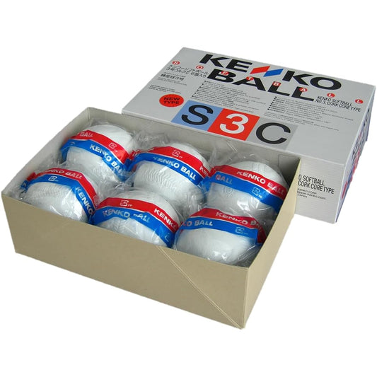 Nagase Kenko (KENKO) New Kenko Softball No. 3 Cork Cord 1 Box (6 Pieces) S3C-NEW