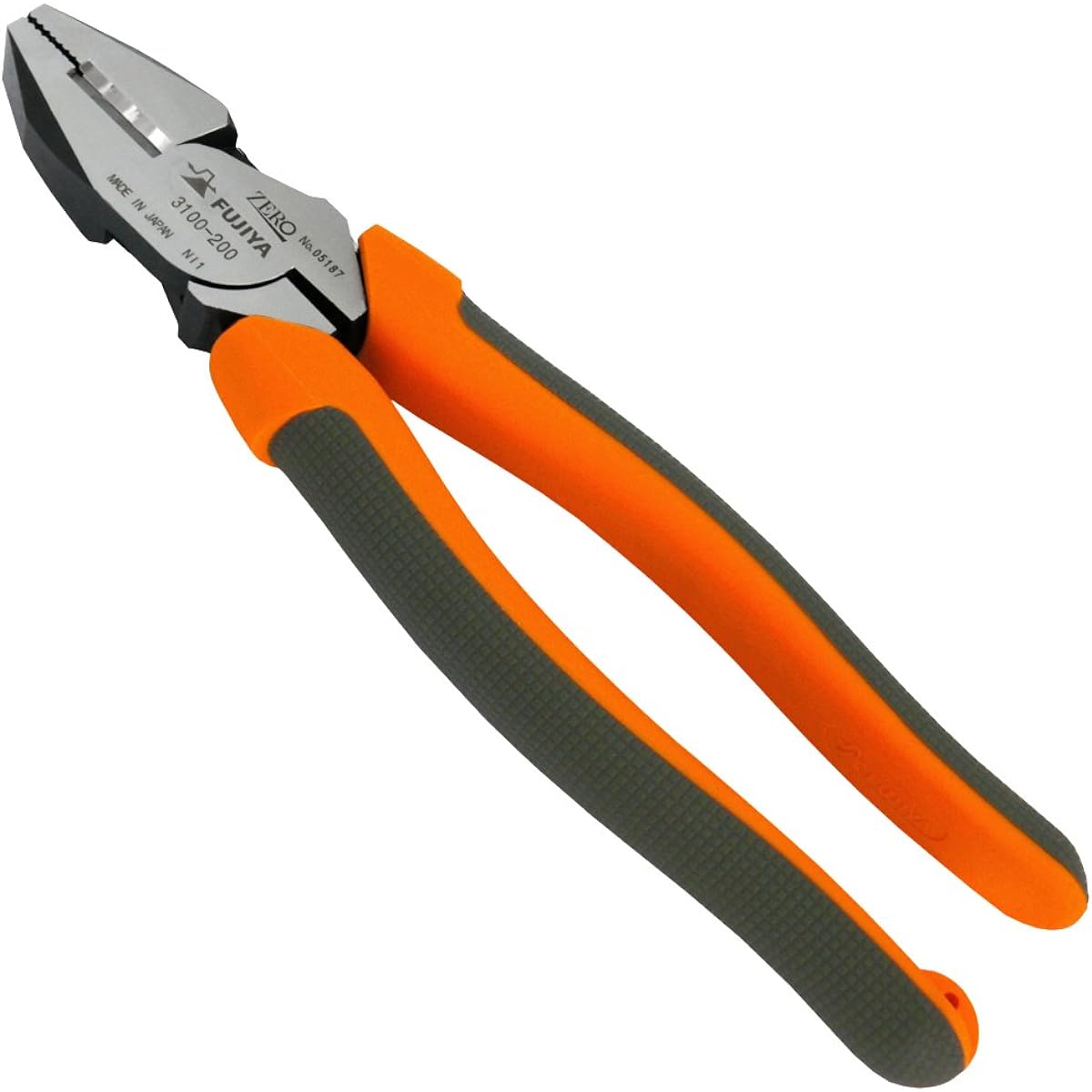 Fujiya Zero Pliers 200mm Mirror Finished Blade/Eccentric Lever Design 3100-200