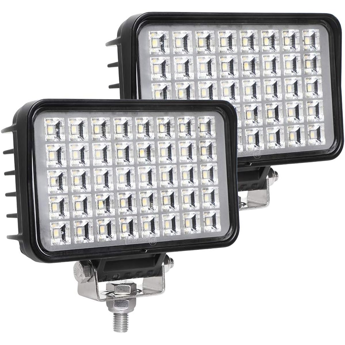 EXZEIT 6 inch LED Work Light for Track 80W 6800 Lumen Flood Light Offld Light Jeep Tractor SUV ATV 12/24V