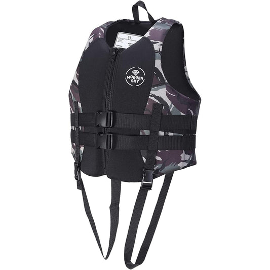 MORGEN SKY Life Jacket, Floating Vest, Fishing Vest, CE Certified, For Marine Sports, Disaster Prevention, Emergency Use, For Boys, Girls, Children SKY102