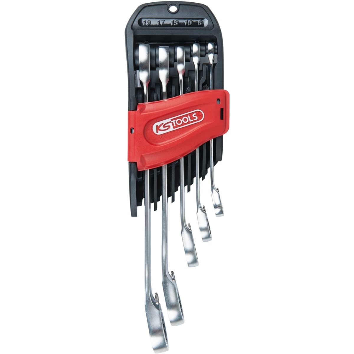 KS TOOLS Combination Ratcheting Spanner Set 5 pcs 8-19mm GEARplus GEARplus Reversing combination ratcheting spanner set 5 pcs 8-19mm 503.4661