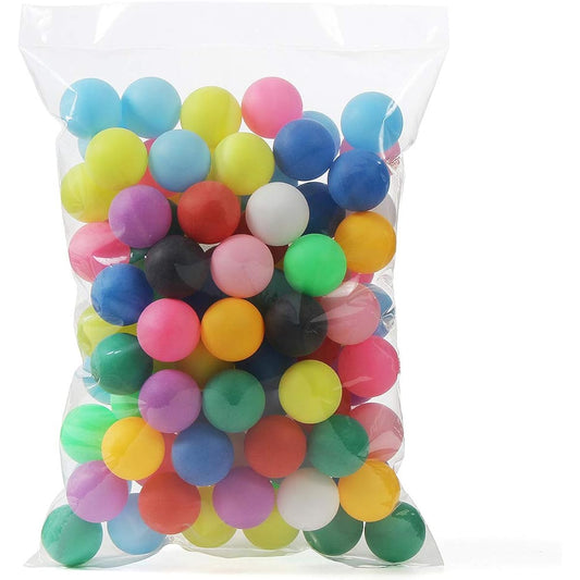 TAKASUE Ping Pong Balls Recreational Table Tennis Balls with Storage Bag Plastic Balls Plain Colorful 200 Pieces