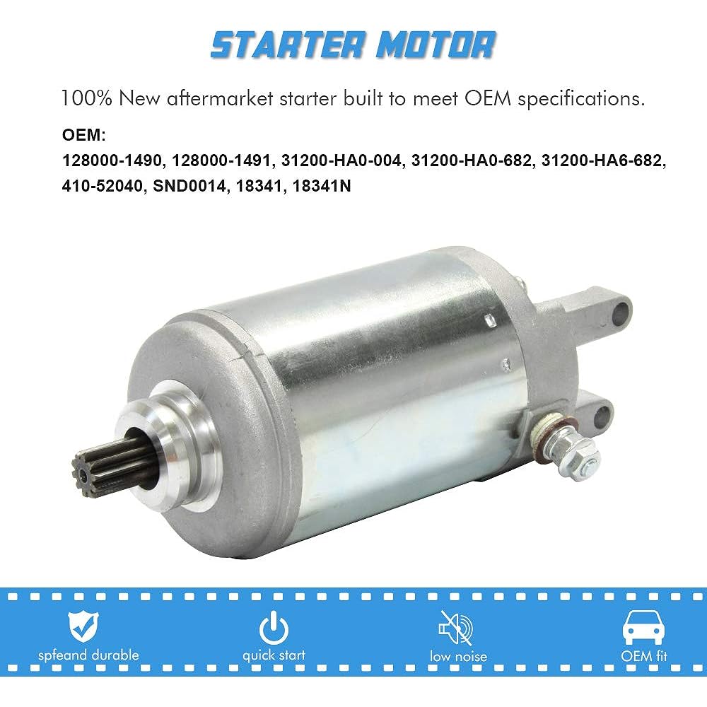 Starter motor replacement Honda ATV ATC TRX 250 ATC250 TRX250 BIG RED 1985-1986 Replacement 128000-1490 128000-1491 31200-HA0-004 31200-HA0-682 312000 0-HA6-682