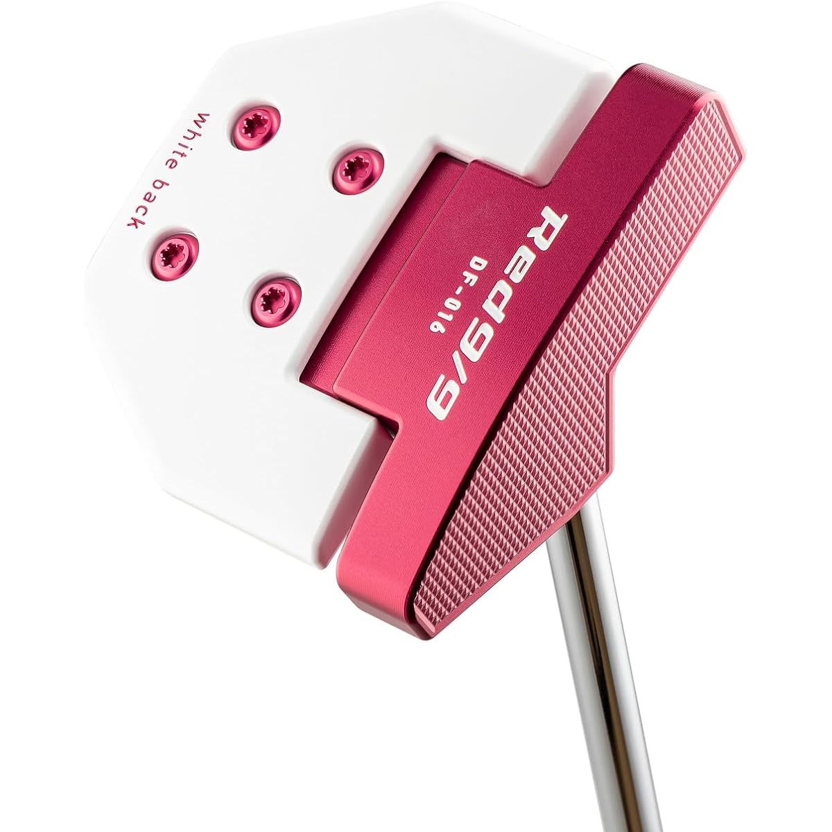 Casco Red Red9/9 Whiteback DELTA-FACE DF-016 Square Mallet Putter Putter Shaft: KBS CT TOUR PUTTER