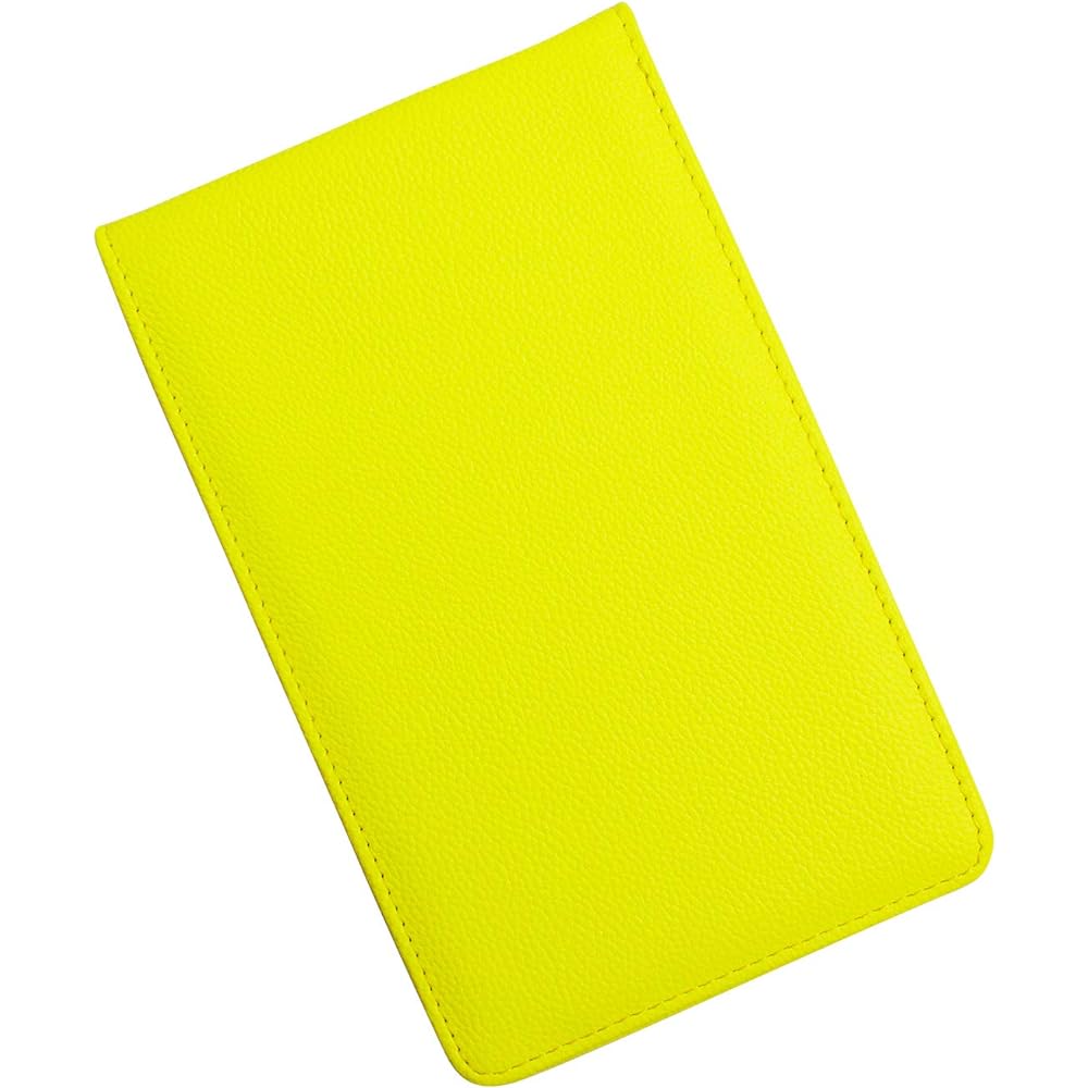 [AWESOME] Yardage Book Cover Vertical Fluorescent Leather Color: Fluorescent Yellow ASGFT-FL03