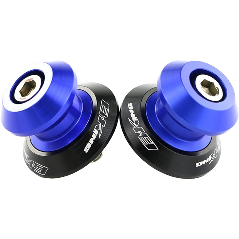 Stand Screw Slider Suitable for Suzuki GSX1300 B-KING 2007 2008 2009 2010 2011 2012 2013 Swing Arm Slider Spool CNC Aluminum Bracket Spool (Color: Blue)