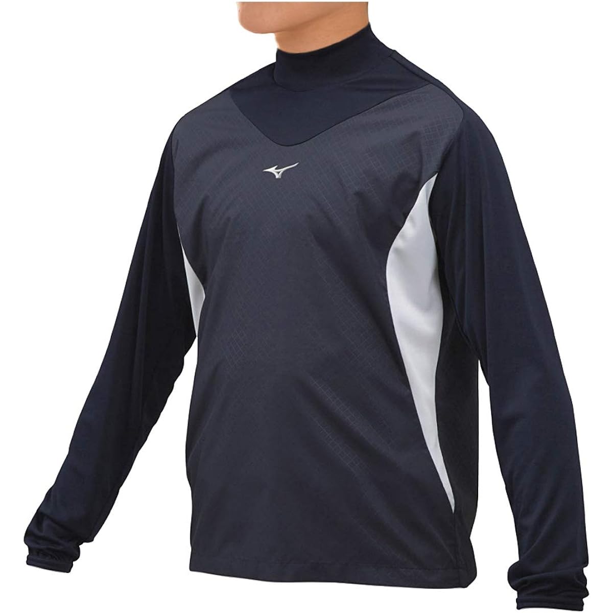 Mizuno Junior Boys Training Wear (Top) High Neck Long Sleeve Training Jacket 12JE8J33