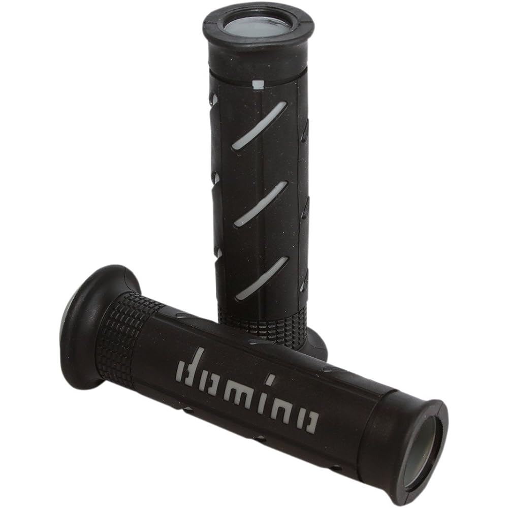 domino Handlebar Grip Street Type 126mm Thermoplastic Rubber Black x Gray A25041C5240