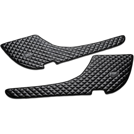 DAD Garson ZVW40/41 Prius α D.A.D Door Kick Guard for 1st Row Left and Right Set [Quilting] GARSON KG046-01-03 Black