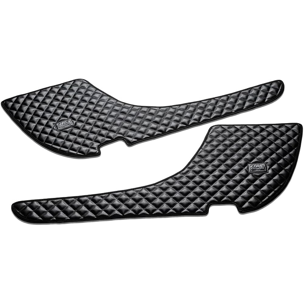 DAD Garson KG046-01-03 Prius ? D.A.D Door Kickguard for 1st Row Left and Right Set [Quilted] Black
