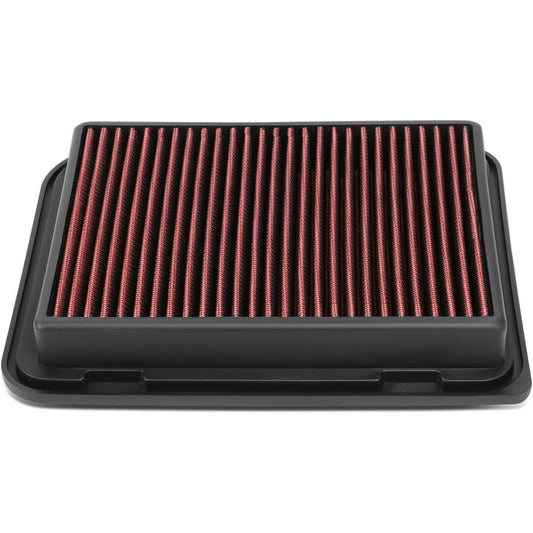 DNA MOTORING AFPN-230-RD Washabled drop-in-panel air filter engine performance [07-08 Mitsubishi Grandy / 13-17 Lancer / 14-20 Outlander / 13-20 Outlander Sports / 13-20 RVR]