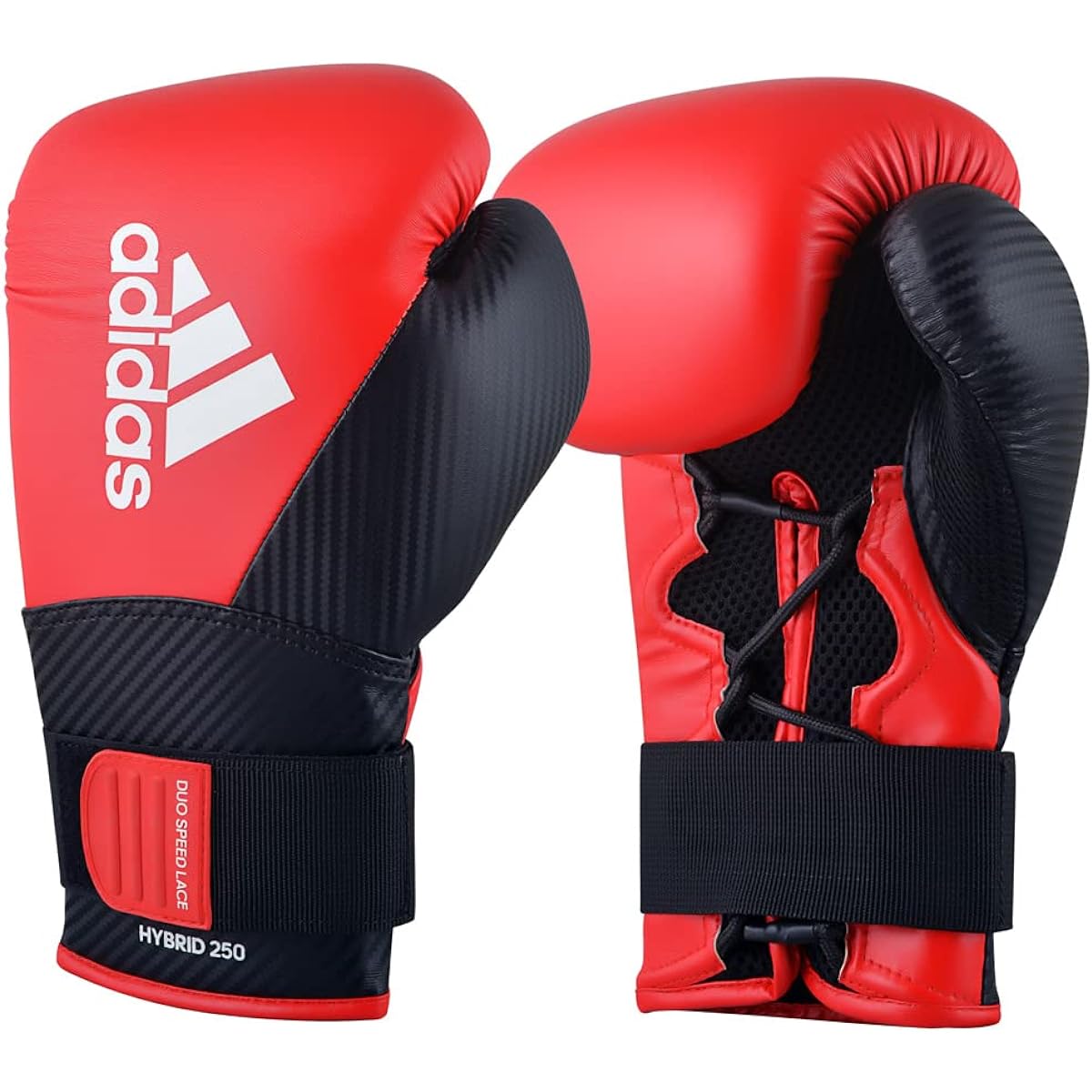 adidas Boxing Gloves Hybrid 250 ADIH250TG //Boxing Sparring Gloves Training Gloves (8oz, Red)