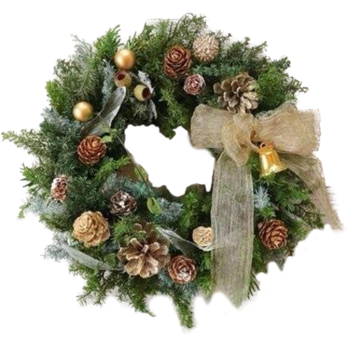 Lulu's Lulu's Wreath in the Forest Natural Wreath Preserved Flower Dried Flower Size: Approx. 24cm Diameter Wreath in the Forest Lulu's-2699