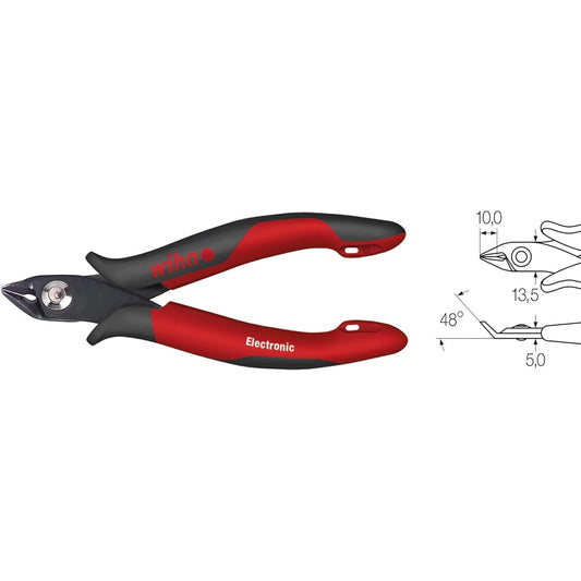 [Set of 2] wiha precision oblique nippers for electronics (FF blade, wide) 130mm HSR683EON130
