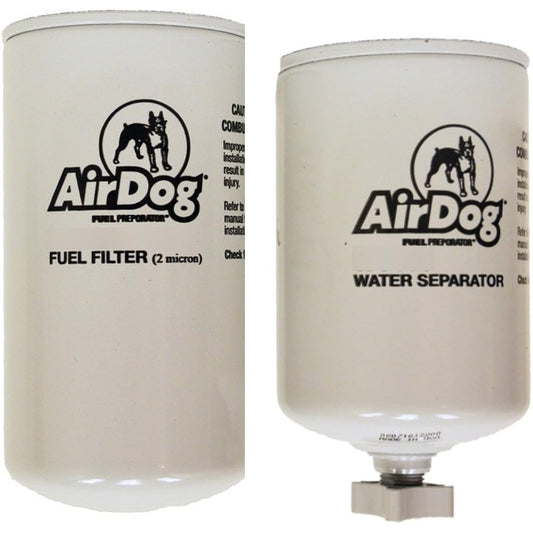 In AIRDOG replacement fuel filter with bundle water separation filter