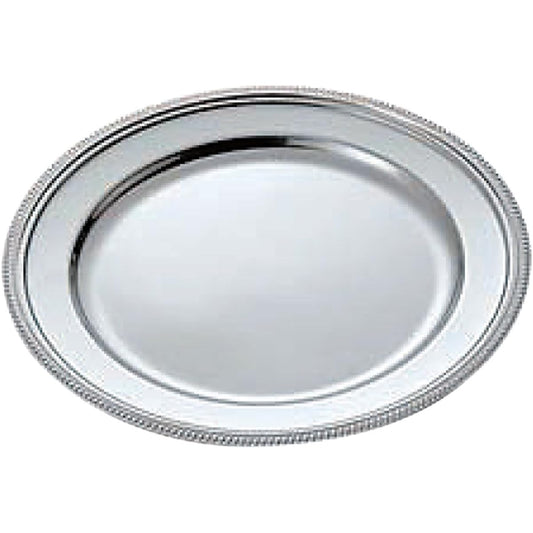 Yamashita Crafts UK 18-8 Kikubuchi round plate 16 inches 04-0771-0304