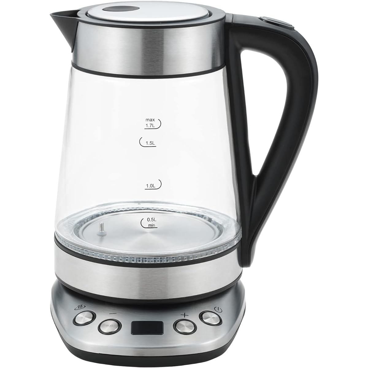Tamahashi Sastia Temperature Adjustment Glass Electric Kettle 1.7L SUS-02