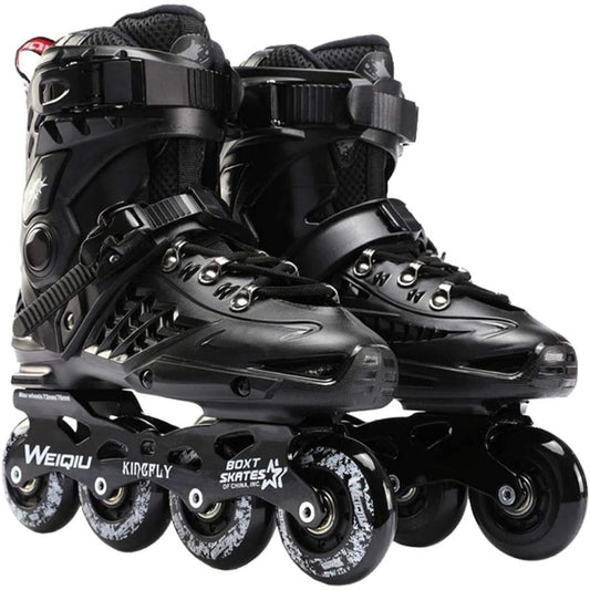 ONORNER Inline Skates, Roller Skates, Adults, Students, Women, Men, Inline Skates, For Men and Women, Beginners and Advanced Users, Safe, Quiet, Durable, White, Black, 2 Colors