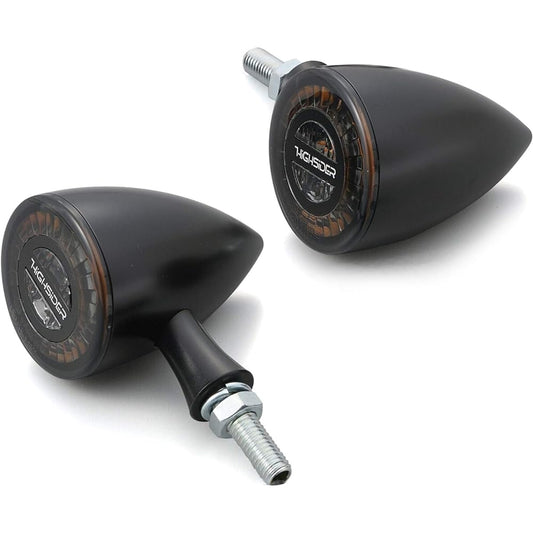 Daytona HIGHSIDER Motorcycle LED Turn Signal Matte Black Tail Lamp Integrated Rear Rocket Bullet 15337