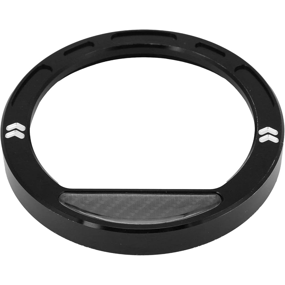 Aramox Front Dashboard Speedometer Gauge Bezel Ring Trim Billet Aluminum Replacement for Polaris RZR570 RZR 800 900 RZR 1000 -BLK(Black)