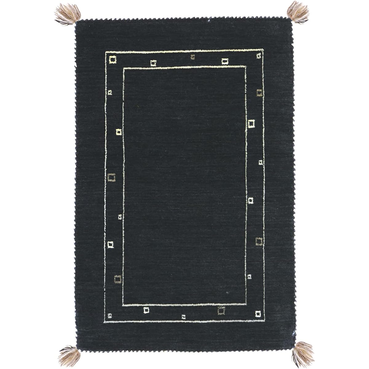 Hagiwara Entrance Mat Black Size: Approx. 45 x 75 cm