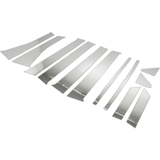 BRIGHTZ Days B21W Super Mirror Stainless Plated Pillar Panel No Visor 12PC [PIL-SIL-247] B21 21 21W Days Days Days Days Days Days 15075