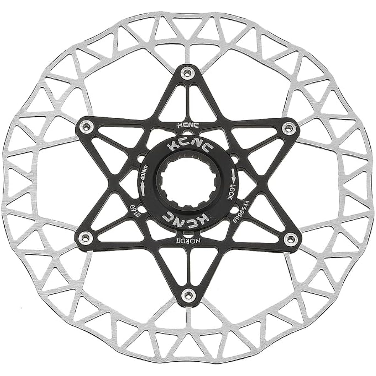 KCNC Disc Brake Parts KCNC Center Lock Disc Rotor 140MM Black