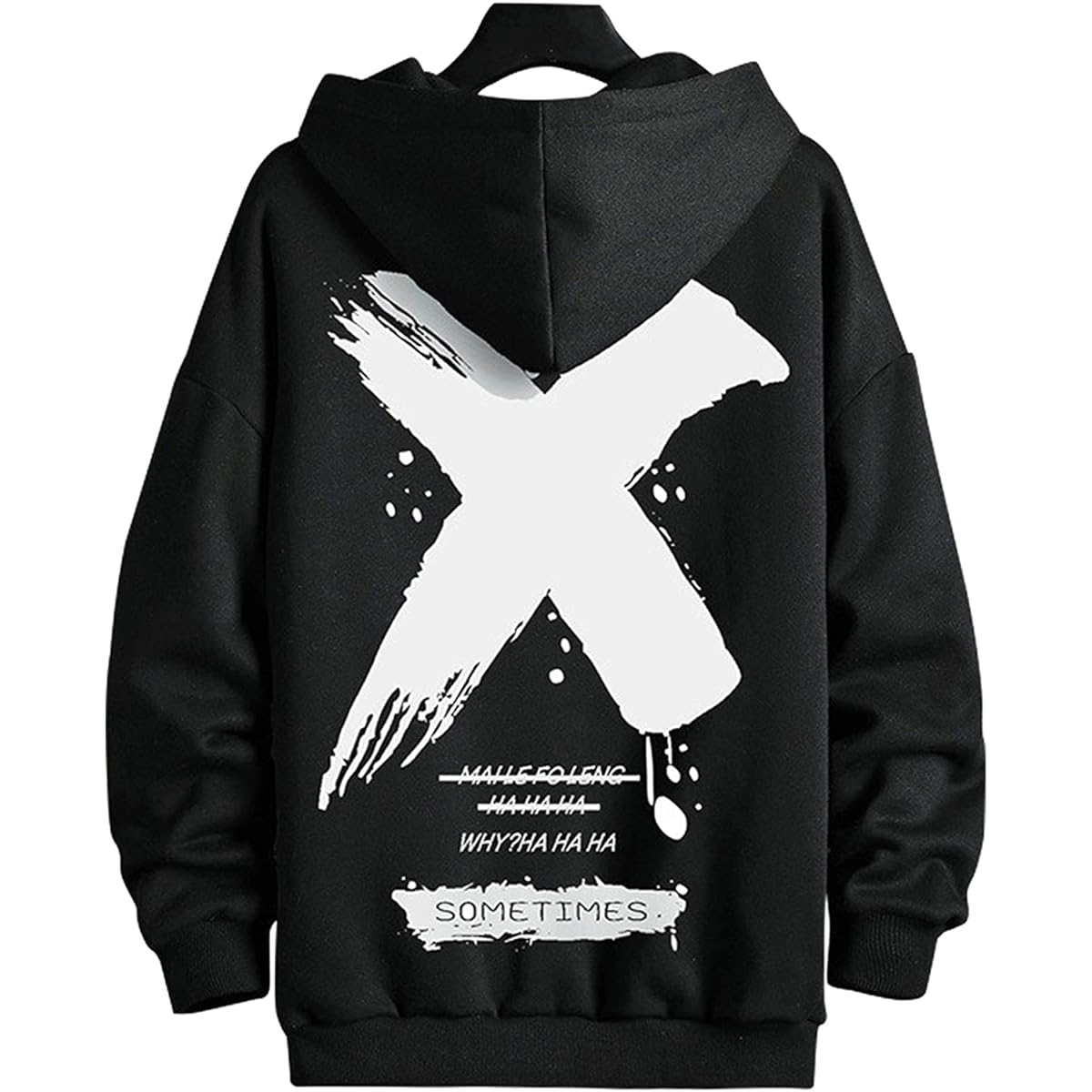 [KISETSUKI] Men's Parka, Long Sleeve, Hooded, Brushed Lining, Loose, Autumn Clothes, Winter Clothes, Pullover Sweatshirt, Streetwear, Women's Hoodie, Large Size