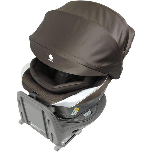 LEAMAN ISOFIX Fixed Child Seat Rotating Newborn to 4 Years LaCour ISOFIX Luxe Brown 0 Months~