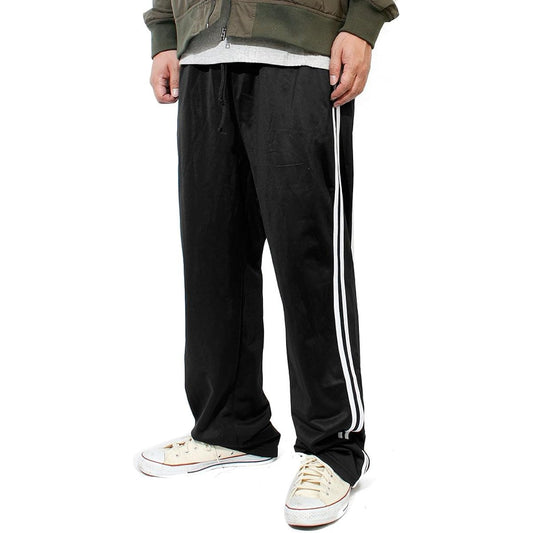 [One Colors] Men's Jersey Pants, Large Size, 2 Lines, Stretch Sports, Running Wear, Track Pants