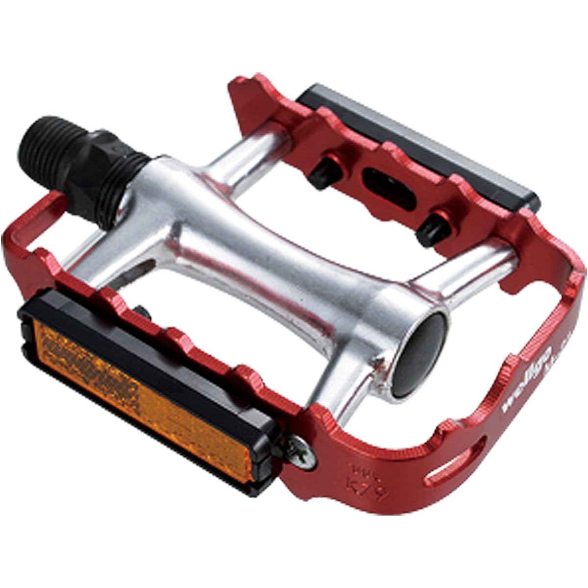 WELLGO Aluminum Pedal Thin Alumite Red 236g Road/ATB/MTB M-21