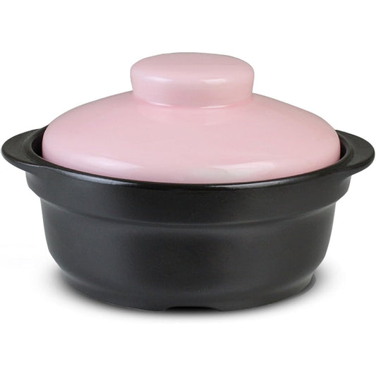 Hasamiyaki CtoC JAPAN Microwave Grilled Cooking Pot Pink W21 x D18.5 x H12.5 (cm) 900 (cc)