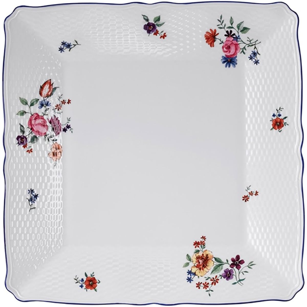 [Regular Imported Product] Wedgwood Taffetta Flower Square Plate Dish 27cm Wedding Gift Present 40014654